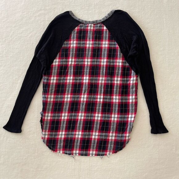 AC/DC Scrapbook Long Sleeve Plaid T Shirt Size M/L See Measurements - Picture 6 of 8